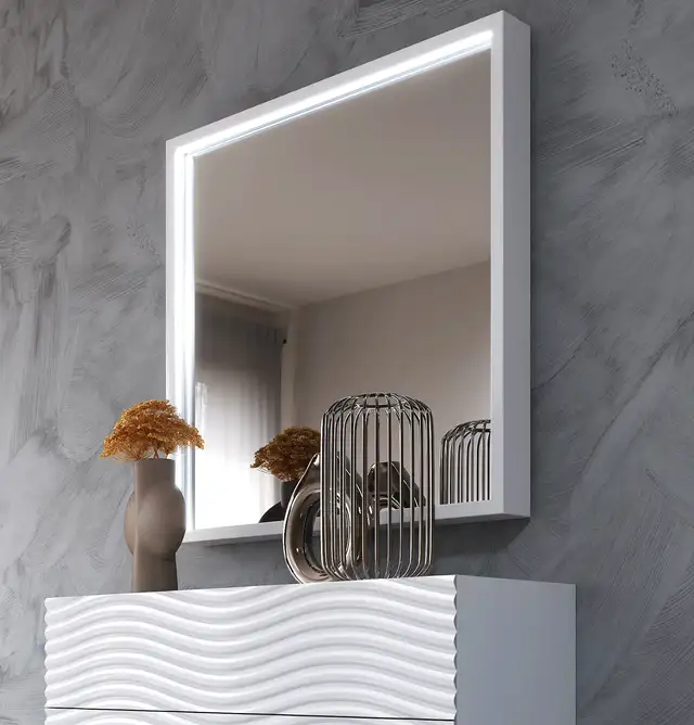 bedroom dresser with mirror